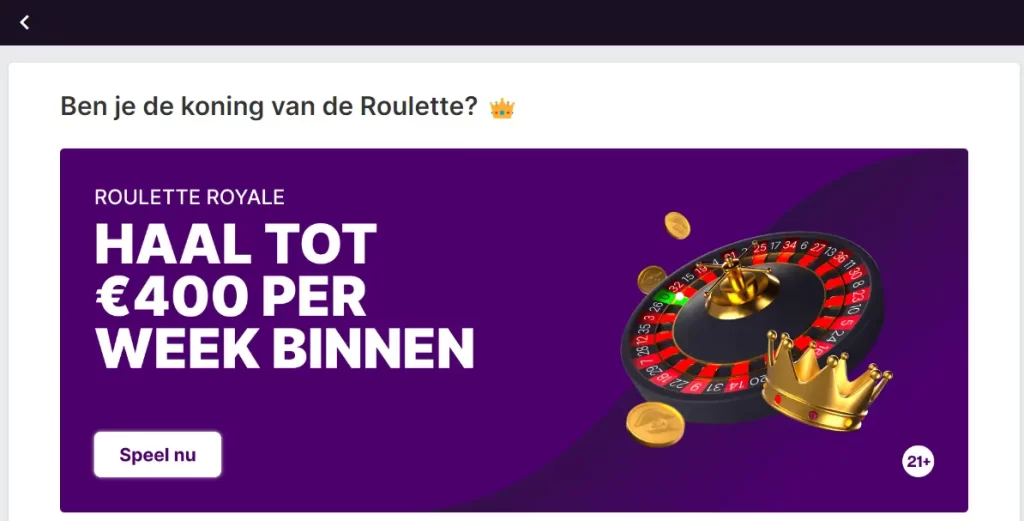 Roulette Royale promo